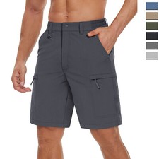 Men's Hiking Shorts Quick Drying Cargo Work Ripstop Casual Pants Outdoor Fishing