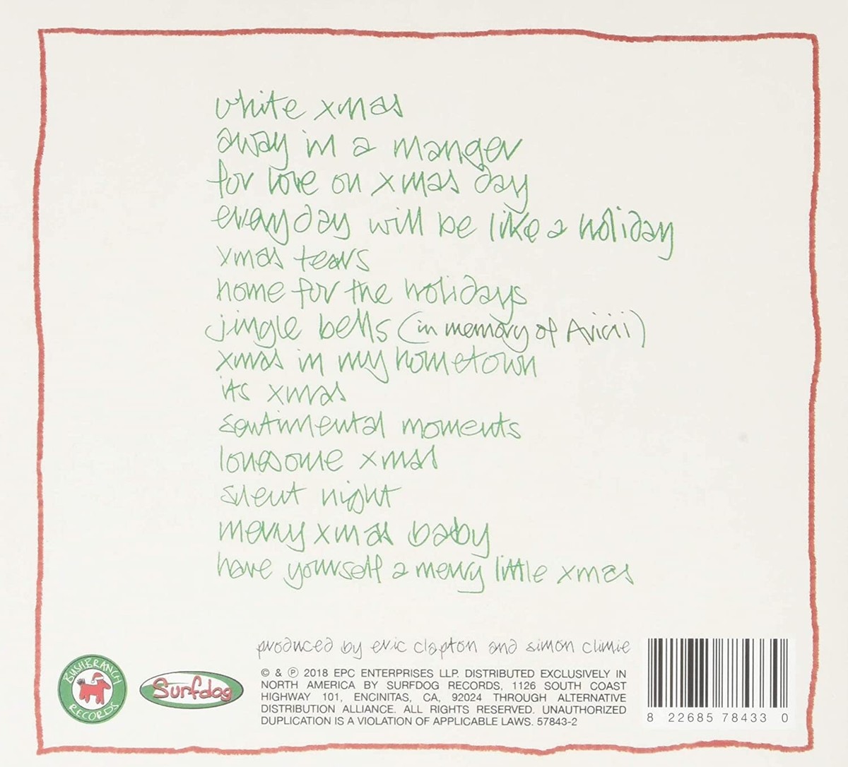 ERIC CLAPTON Happy Xmas (DELUXE BOX) | eBay