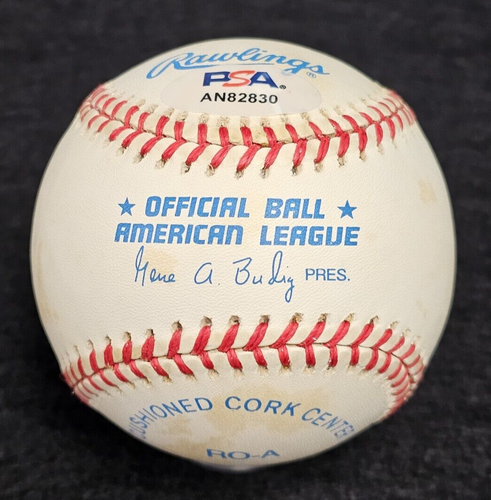 LARRY DOBY Signed Baseball-HALL OF FAME-CLEVELAND INDIANS-PSA - Picture 2 of 7
