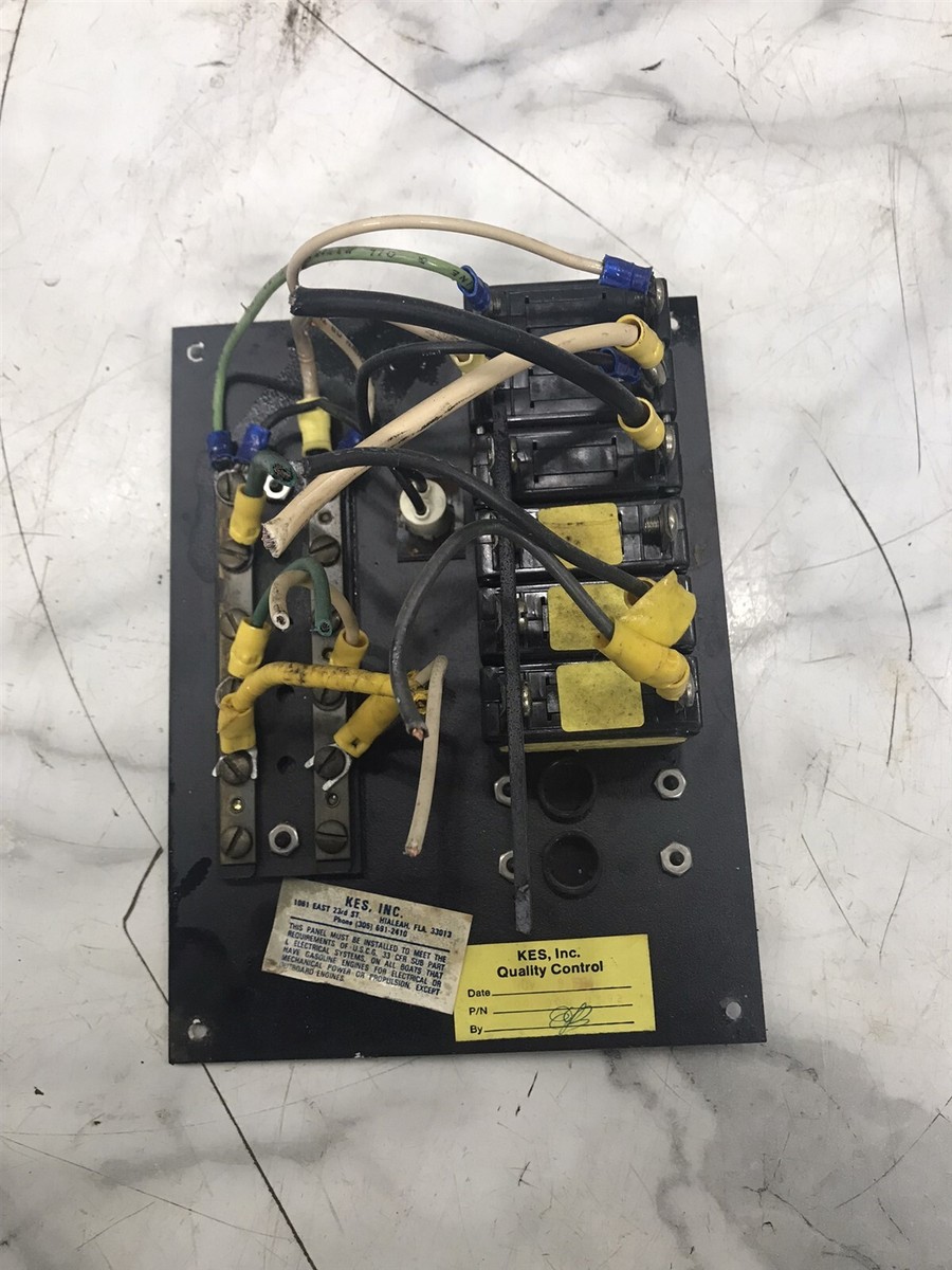 86 Wellcraft Nova III 3 Boat AC shore power switch panel board | eBay