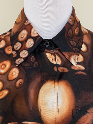 NWT Burberry Octopus Tentacle Print Silk Oversized Top Blouse Sz 38 US 4 $1390 - Picture 4 of 12