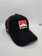 LGND Supply Co. Corduroy Mesh Snapback Hat Trucker Black