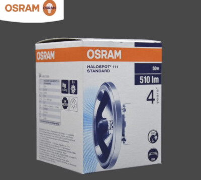 OSRAM HALOSPOT 111 12V50W 24° 41835FL ALU Lamp Aluminum Reflector Bulb 41835 FL