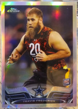 2013 Topps Chrome Refractor+Base+Paper Base Travis Frederick RCs #157 Cowboys