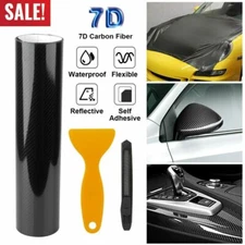 7D Waterproof Carbon Fiber Vinyl Car Wrap Sheet Roll Film Sticker Decal Paper