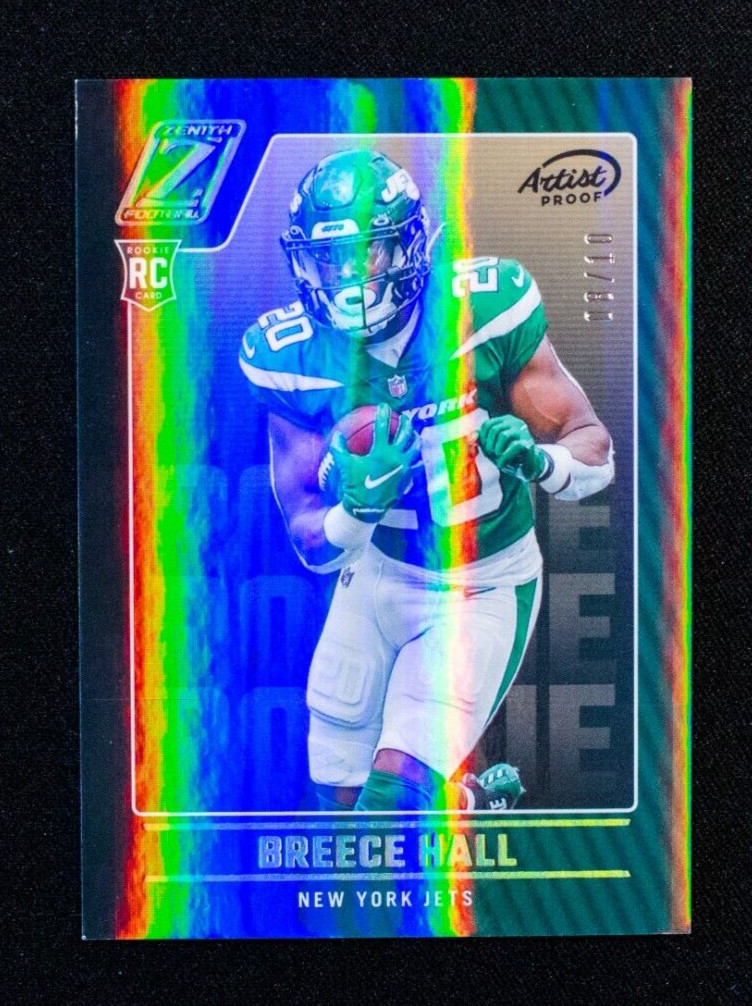 2022 Panini Zenith - Breece Hall - Rookie Artist Proof Gold SSP /10