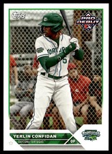 2023 Topps Pro Debut Yerlin Confidan #PD-142 Daytona Tortugas