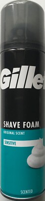 Gillette Shave Foam Rasierschaum Original Scent Sensitive 200ml