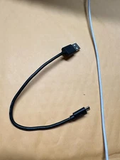 Heavy duty unbranded 6"Micro black USB cables for phones, pc's, gps or more.