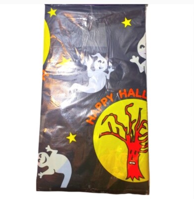 #B New Halloween Gost Table Cloth Large  54'' x 108