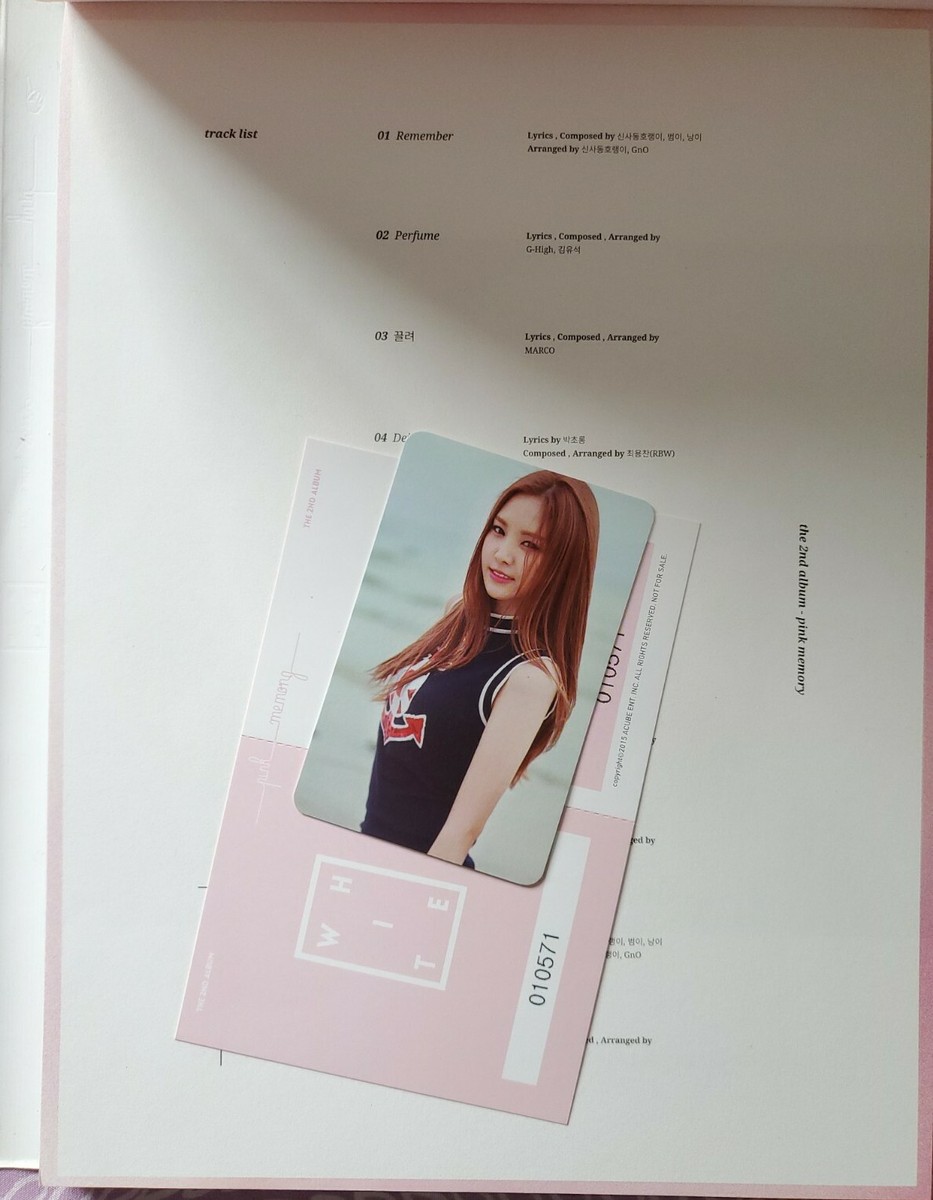 Apink ボミ　公式トレカ　PINK MEMORY APINK PINK MEMORY 2ND FULL ALBUM - BOMI NAMJOO PHOTOCARD | eBay