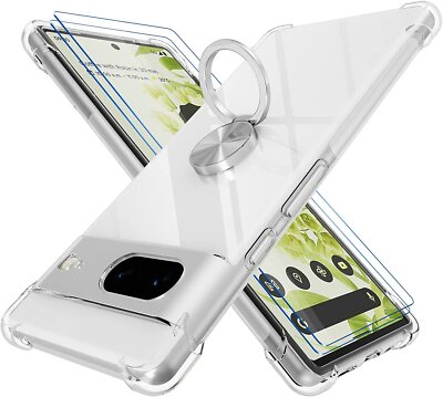 For Google Pixel 6a 7/6 Pro Clear Shockproof Gel Slim Cover Screen Protector