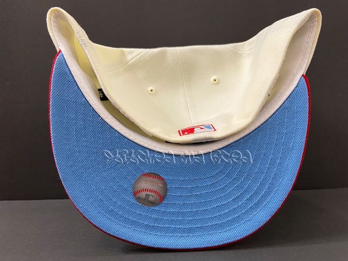 SPORTSWORLD LOS ANGELES ANGELS OFF WHITE RED ICY 50TH PATCH NOT HAT CLUB 7 5/8 - Picture 10 of 10