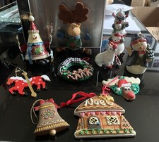 Lot of 10 Christmas Ornaments