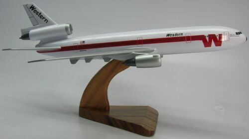 Douglas DC-10 Western DC10 Airplane Wood Model Large FS - Picture 1 of 1