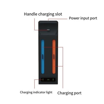 Für Joycon und Pro Controller Ladestation für Switch2 mit LED Licht