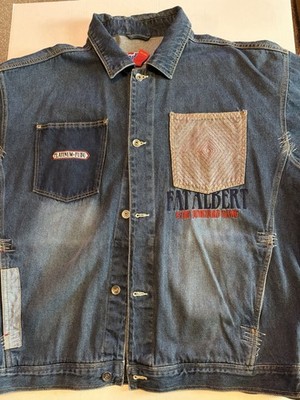 Vintage FUBU Fat Albert Denim Jacket XXL Hip Hop Patchwork Y2K