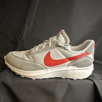 Nike Waffle Debut Wolf Grey University Red FJ4195-004 Men's Suede Sneakers 2024