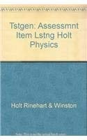 Holt Physics: Test Generator--Assessment Item Listing
