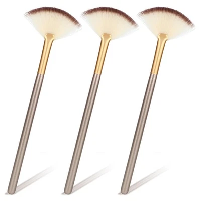 GEEHUA 3 Stück Maskenpinsel Gesicht Holzgriff Fächerpinsel Kosmetik Make Up für Gesi...