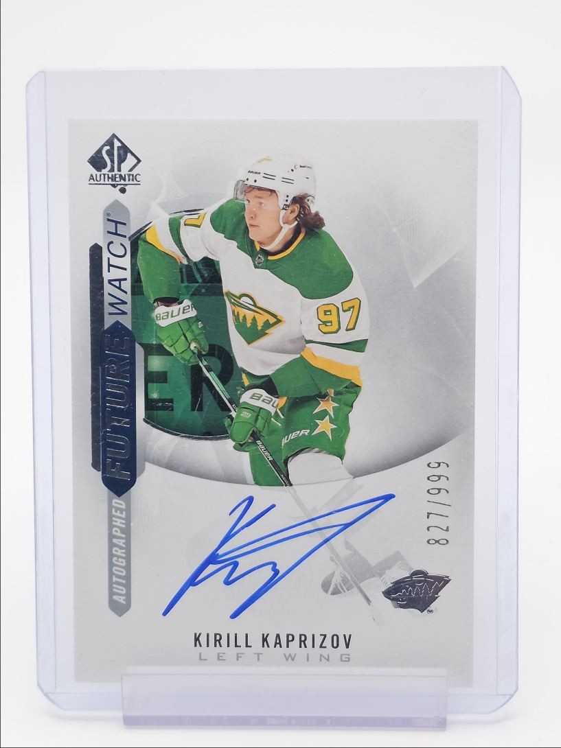 KIRILL KAPRIZOV 2020-21 UD SP AUTHENTIC ROOKIE FUTURE RC AUTO /999 Q0107