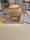 Tony Kubek Signed American League Baseball Autograph ROY 1957 Inscription