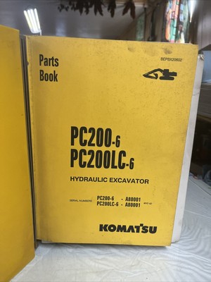 KOMATSU PC400LC-6 PC400HD-6 EXCAVATOR Parts Manual book catalog list crawler