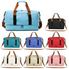 Womens Large Capacity Travel Tote Bag Waterproof Carry On Yoga Gym Sports Duffel