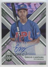 2018 Panini Elite Extra Edition Emerald 18/25 Sergio Campana #120 Auto 15t4