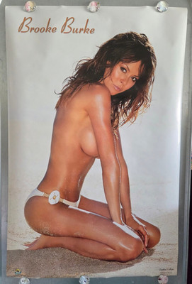 Brooke Burke Poster Beach Sand 2004 Bikini Pin-Up 22x34 NOS Scorpio Posters 1078