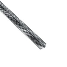 8 lengths of Plain Aluminium Perforated Closure Trim 30mm x 40mm x 2500mm