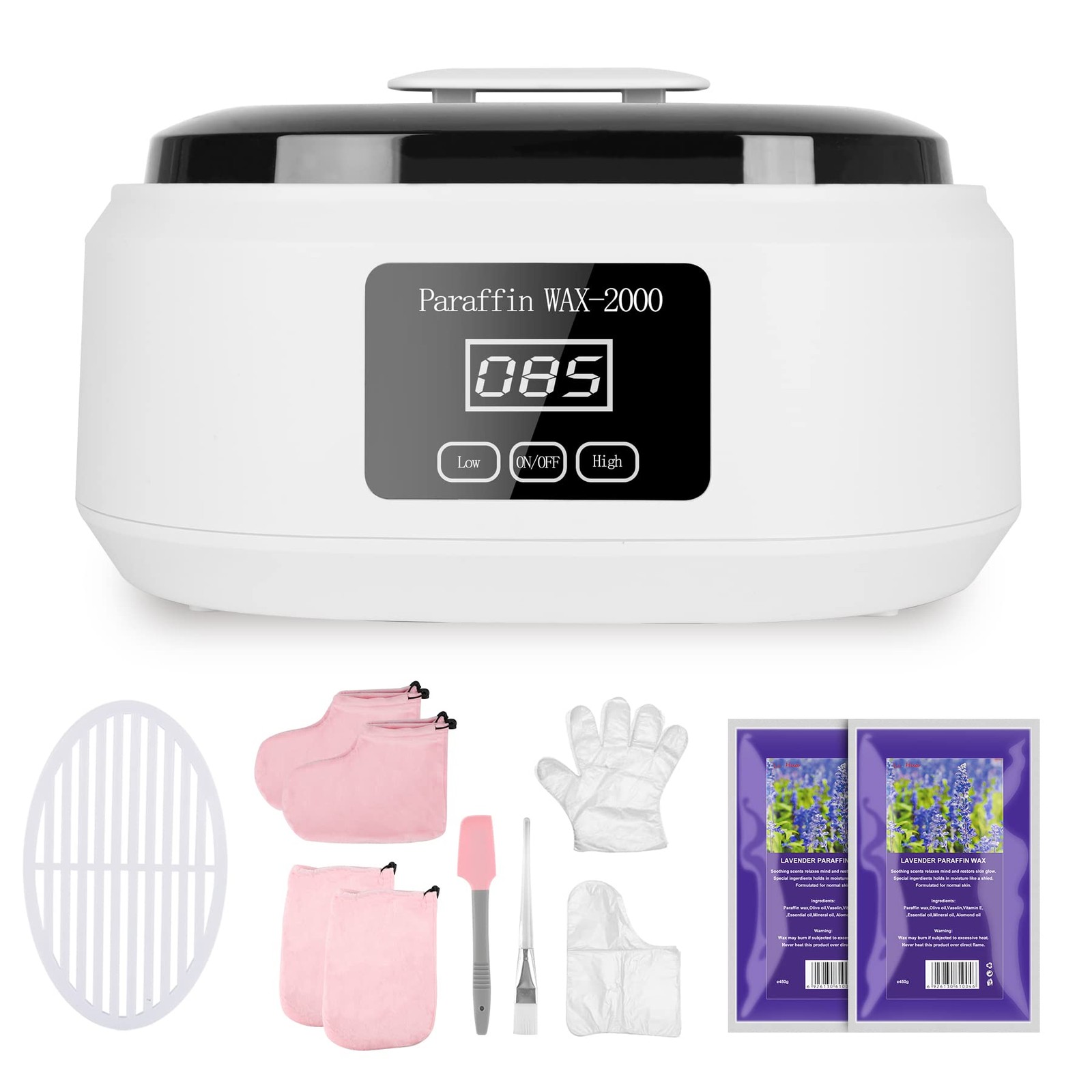 Paraffinbad für Hände und Füße, 3400ml Paraffin Wachsbad Paraffinbad Set für ...