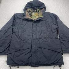 Spiewak & Sons NY Black Camo Lined Hooded Winter Coat Jacket Mens Size L