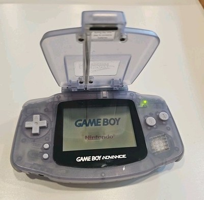 Nintendo Game Boy Advance Glacier Blue AGB-001 Pelican Light Shield Handheld