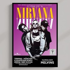 Nirvana Their Last Concert Poster MULTI-PRINTS or 3 FRAMED Options NEW Exclusive