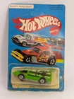Vintage Hot Wheels 1976 Spoiler Sport Green Diecast in Highway Patrol Card HK