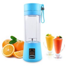 Portable Blender USB Rechargeable Personal Smoothie Maker Juicer Cup Blue
