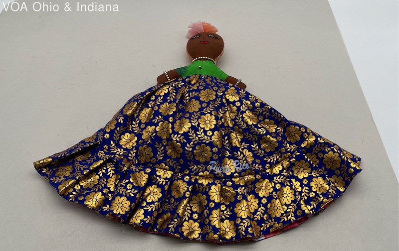 Puerto Rico Topsy Turvy Doll Reversible Cloth Souvenir Tropical Hibiscus 2018