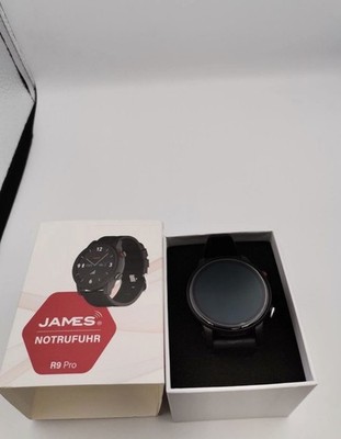 James R9 (schwarz) Notruf- und Sicherheitsuhr für Senioren   SturzerkennungRund