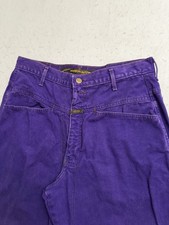 Vintage Marithe Francois Girbaud Jeans Mens 32x33 Purple Tapered Made USA 90s