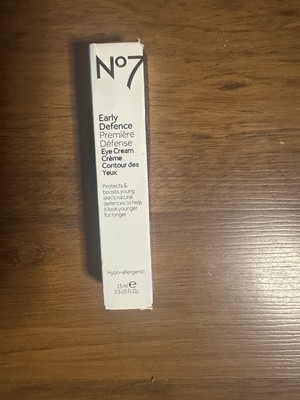 No7 Early Defence Eye Cream, 0.5 fl. oz.   New