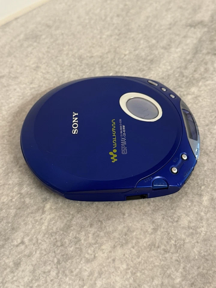 2000s Sony Walkman D-E350 ESP MAX Blue Portable CD Player - Working! - Image 4 of 4