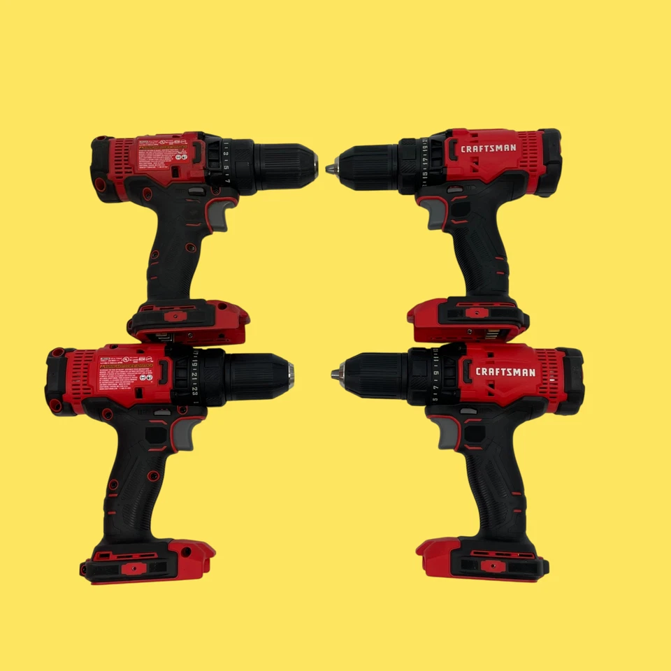 PARA REPUESTOS Lote de 4 Taladro Inalámbrico Craftsman CMCD700 V20 #4621 Z39B24 Foto 2 de 4