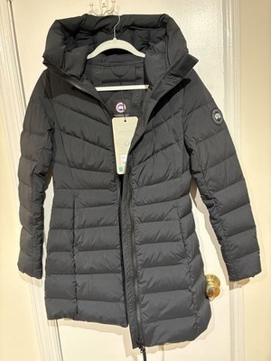 NWT $1050 Canada Goose Clair Coat Black Label Size: Small Color: Black