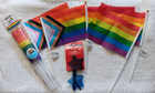 Rainbow Intersex Progress Pride Flag & Blue Star Sunglasses Party Supplies Lot