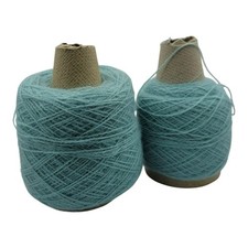 Templon 2/24 Dk Jade Heather S-78827 Knitting Weaving Cone Yarn Vintage Lot of 2