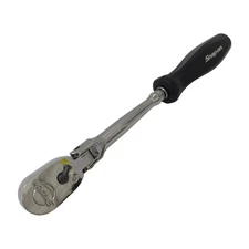 Snap-on THLFD72 1/4" Drive Hard Grip Long Flex-Head Ratchet Tool Black [MINT]