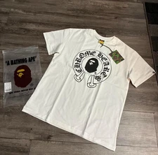 A Bathing Ape Bape x Chrome Hearts T-Shirt White Size Medium