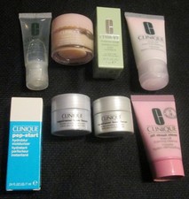 8 NEW CLINIQUE FACIAL PRODUCTS CLEANSER-LOTION-EYE CREAM TRAVEL SIZE
