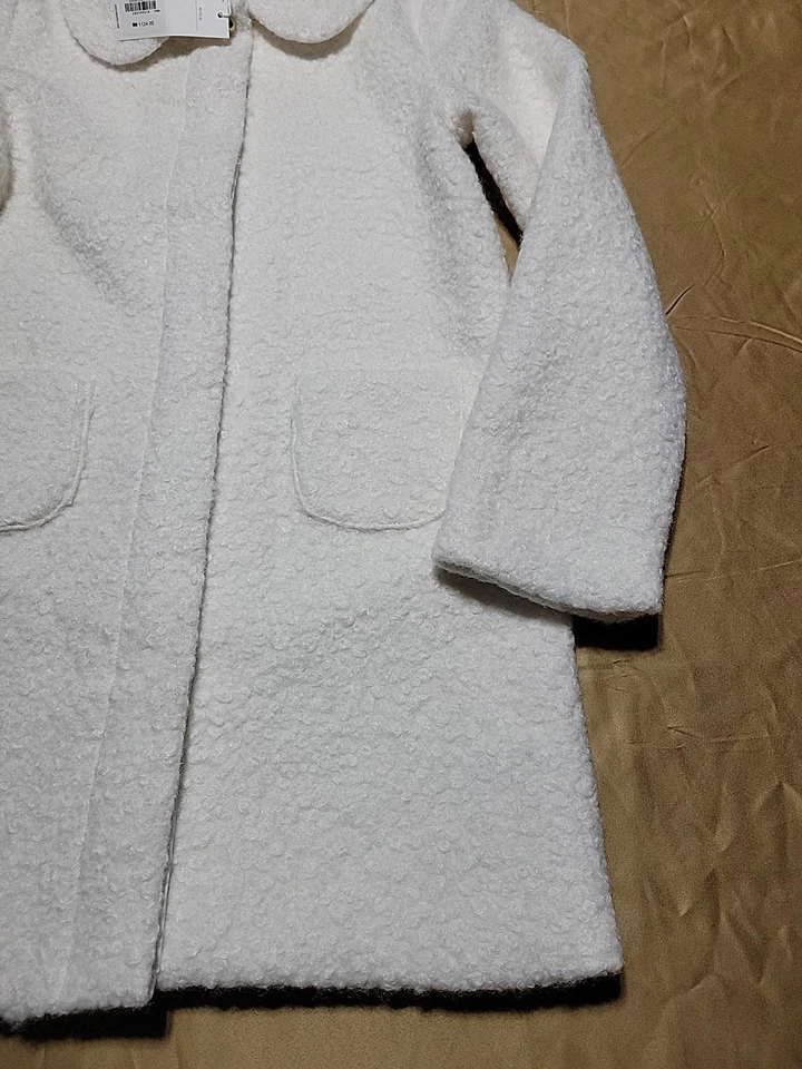 Abrigo Janie and Jack (color blanco) JJ Holiday niñas pequeñas (talla 10-12) Foto 4 de 4